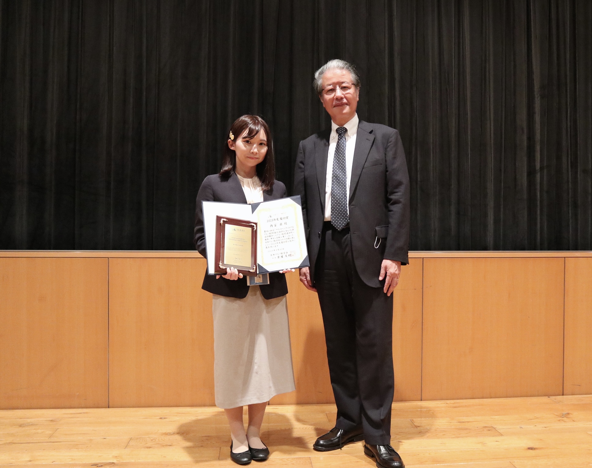 内富蘭助教が日本アミノ酸学会2023年度奨励賞を受賞しました