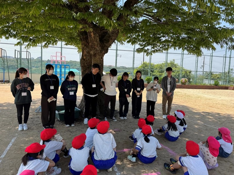 太山寺小学校でサツマイモの定植作業を行いました